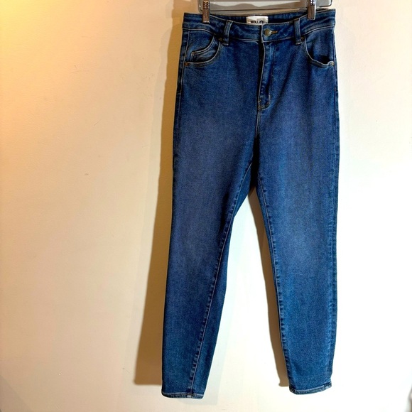 ROLLA’S Sz 30 Jeans Eastcoast High Rise Skinny Mid-Wash Ankle Length - Picture 2 of 9